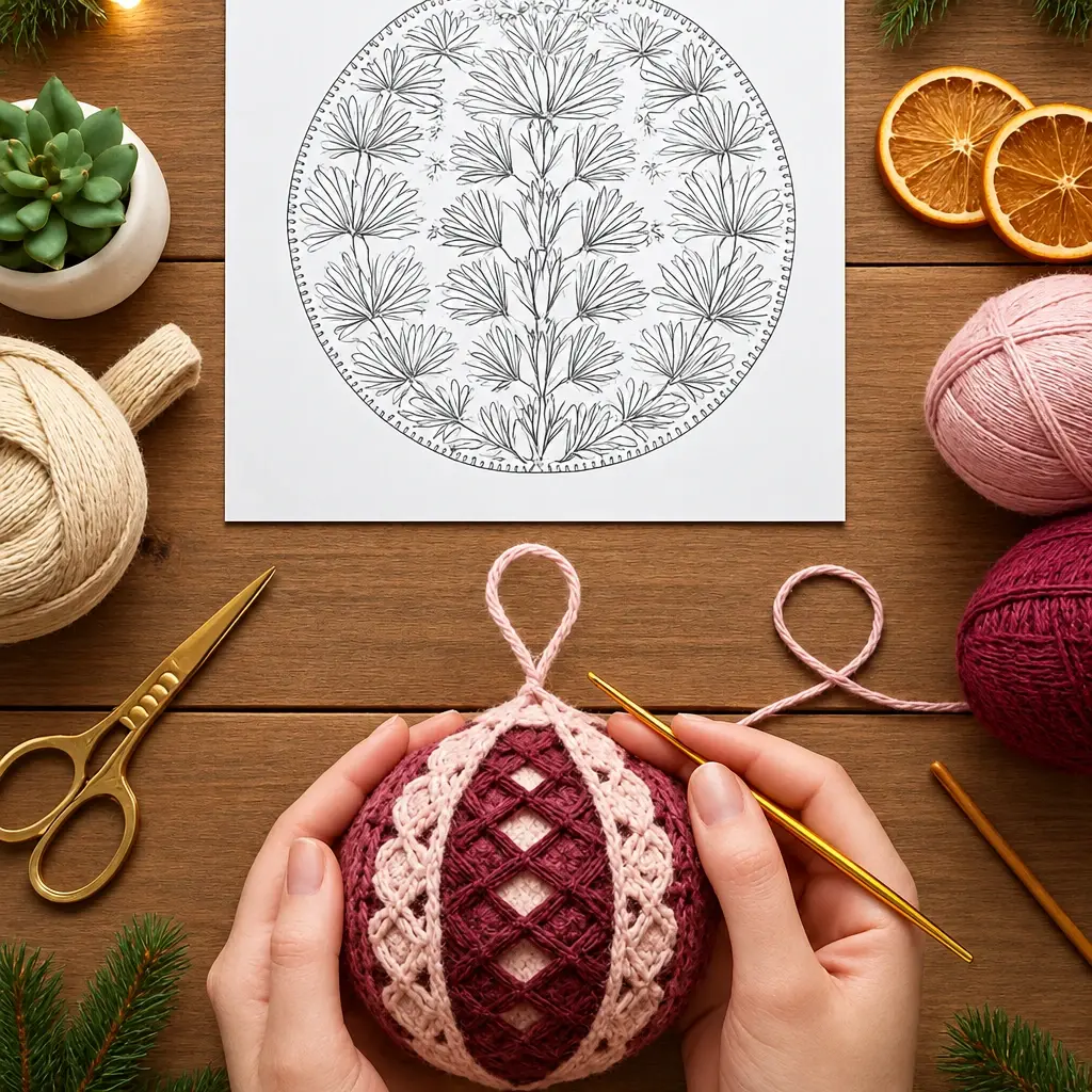 Materials and tools for this crochet project