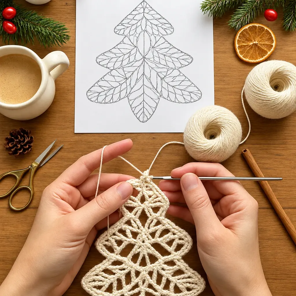 Materials and tools for this crochet project