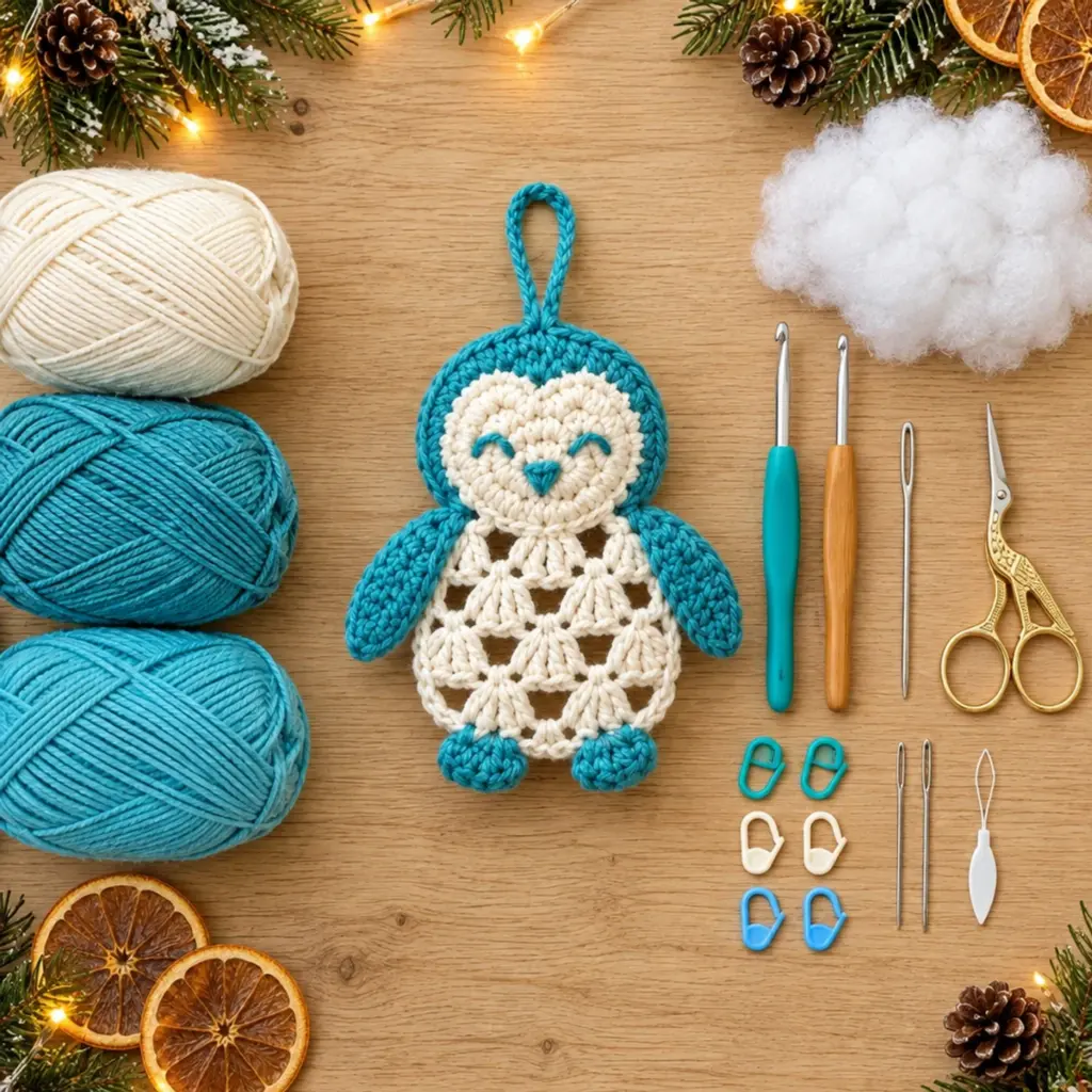 Cozy Sleepy Crochet Owl Hanging Ornament: A Charming DIY Delight article image 2