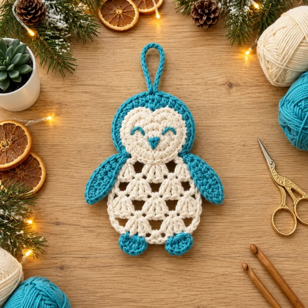 Cozy Sleepy Crochet Owl Hanging Ornament: A Charming DIY Delight article image 4