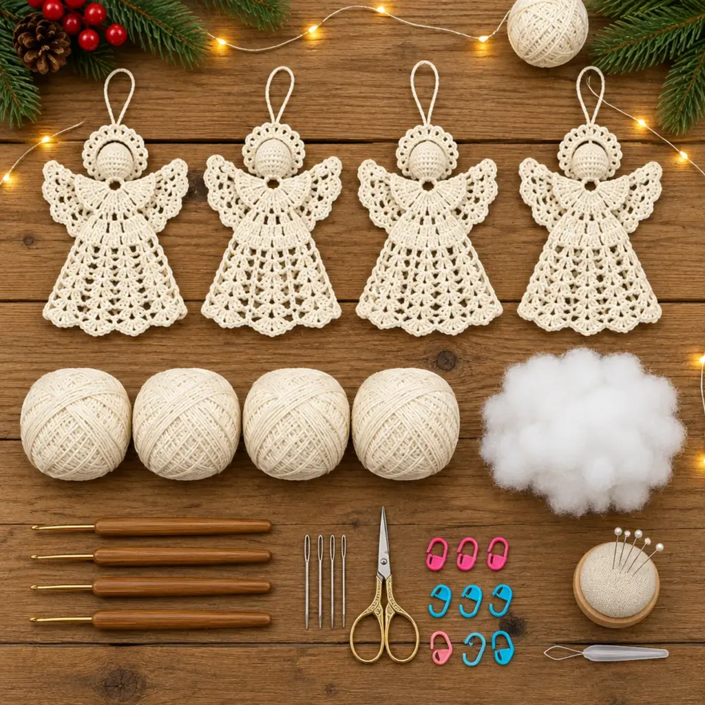 Create a Vintage Lace Christmas Angel Crochet Ornament Today! article image 2
